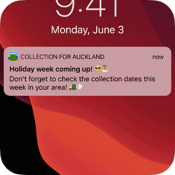 Be notified